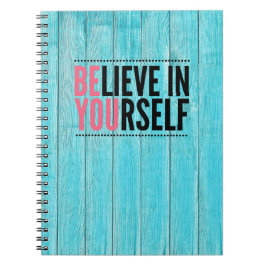 信じ自分のノートブやる気を起こさせるック ノートブック