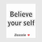 信じ自分 シール (シート)