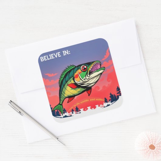 信じ自然の疑問に思中で スクエアシール (封筒)