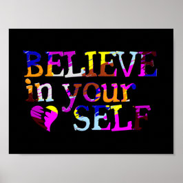 信じ自身のポートフォリオ ポスター