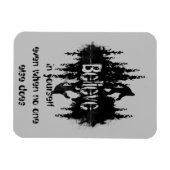 信じ自身の引用文ビッグ感動的足 マグネット (横)