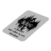 信じ自身の引用文ビッグ感動的足 マグネット (左側)