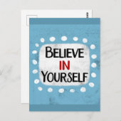 信じ自身はがき ポストカード (正面/裏面)