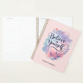 信じ自身水色カスタム2025プランナー プランナー手帳 (ディスプレー)