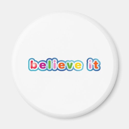 信じ色 マグネット (正面)