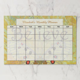 信じ蝶の月プランナー ペーパーパッド