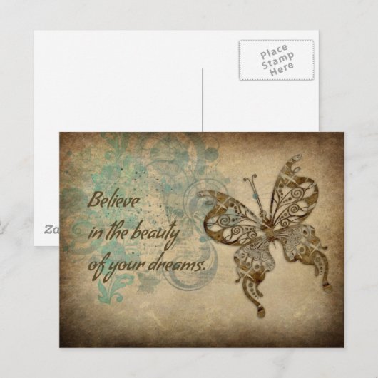 信じ蝶 ポストカード (正面/裏面)