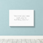 信じ行き過ぎだ引用文 キャンバスプリント (インサイチュ (ウッドフロア))