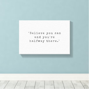 信じ行き過ぎだ引用文 キャンバスプリント