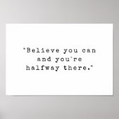 信じ行き過ぎだ引用文 ポスター (正面)