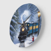 信じ表現極電列 ラージ壁時計 (傾斜)