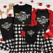 信じ表現Christmas Train Matching Family Dk Tシャツ