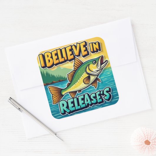 信じ表面の下に! スクエアシール (封筒)