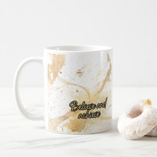 信じ達成する コーヒーマグカップ