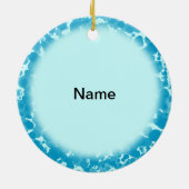 信じ金ゴールドキリスト教クロスオーナメント セラミックオーナメント (裏面)