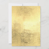 信じ金ゴールドスターのクリスマスフォトグリーティングカード シーズンカード (裏面)