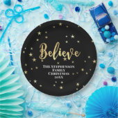 信じ金ゴールド ペーパープレート (パーティー)