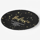 信じ金ゴールド ペーパープレート (アングル)