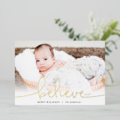 信じ金ゴールド 箔シーズンカード (立ち正面)