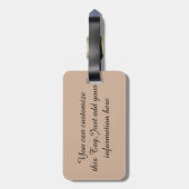 信じ集中を維持 ラゲッジタグ (裏面縦)