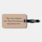 信じ集中を維持 ラゲッジタグ (裏面横)