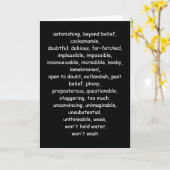 信じ難いほど「50」誕生日 カード (黄色い花)