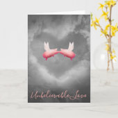 信じ難いラブピッ飛んでいるグズキス カード (黄色い花)