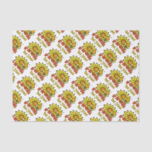 信じ難い最高の友人のヒマワリとミツバチ 薄葉紙 (正面)