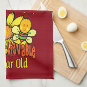 信じ難い第60誕生日プレゼント キッチンタオル (四つ折り)