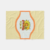 信じ難い第80誕生日- 80歳で フリースブランケット (正面(横))