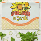 信じ難い第90誕生日- 90歳で キッチンタオル (折り畳み)