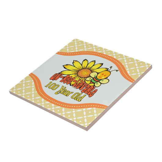 信じ難い第90誕生日- 90歳で タイル (側面)