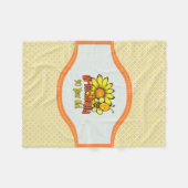 信じ難い第90誕生日- 90歳で フリースブランケット (正面(横))