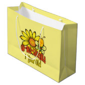 信じ難い1歳-第1誕生日 ラージペーパーバッグ (正面アングル)