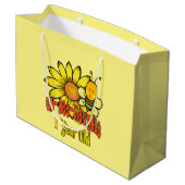 信じ難い1歳-第1誕生日 ラージペーパーバッグ (裏面アングル)