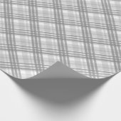 信じ難市松模様にい灰色のパターン ラッピングペーパー (角)