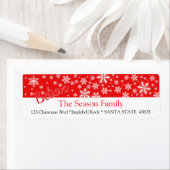 信じ雪の休日ラベル ラベル (インサイチュ)