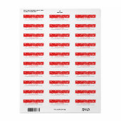 信じ雪の休日ラベル ラベル (フルシート)