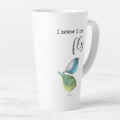 「信じ飛べる」マグカップデザイン カフェラテマグ (右アングル)
