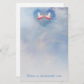 信じ飛んでいるてキスをするい信じる愛の豚 便箋 (正面/裏面)