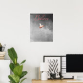 信じ飛んでいる豚 ポスター (ホームオフィス)