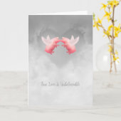 信じ飛んでいる難い愛 カード (黄色い花)