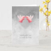 信じ飛んでいる難い愛 カード (黄色い花)