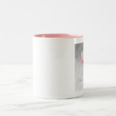 信じ飛んでいる難い愛 ツートーンマグカップ (中央)