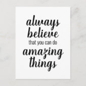 信じ驚くこ感動的と ポストカード (正面)