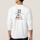 信じ髭に スウェットシャツ (裏面)