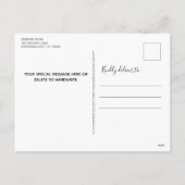 信じ魔法でシンプル星Red Cute Photo シーズンポストカード (裏面)