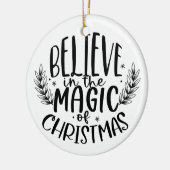 信じ魔法でモダン セラミックオーナメント (左)