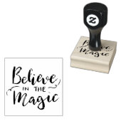 信じ魔法で手書き休日スクリプト ラバースタンプ (押印)