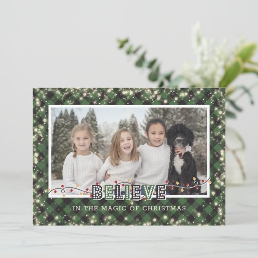 信じ魔法で緑の格子模様 シーズンカード (スタンド正面)